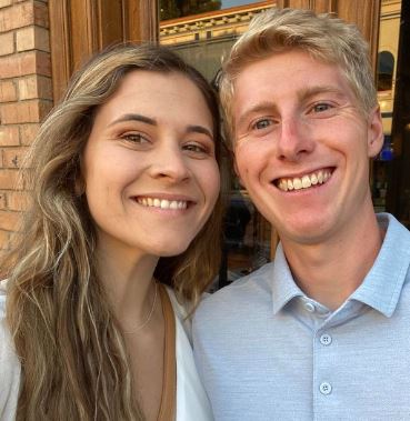 Sammy Shallcross with her fiancé Andy Steward